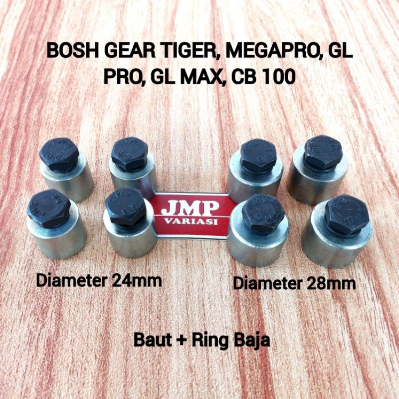 Bosh Gear Tiger Revo Megapro Primus Lama Gl Pro Max CB 100 Bahan Besi Baut Baja