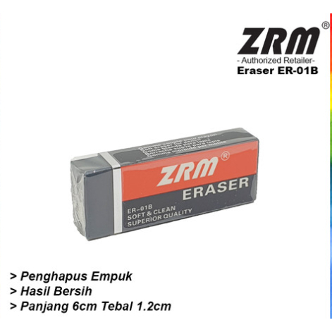 

ZRM - Penghapus Stip Pensil Besar ER-01 Hitam Putih