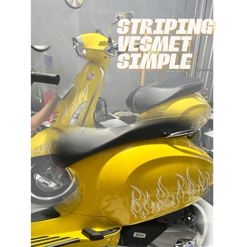 striping vespa matic sprint, striping vespa matic lx 125, striping vespa matic s125