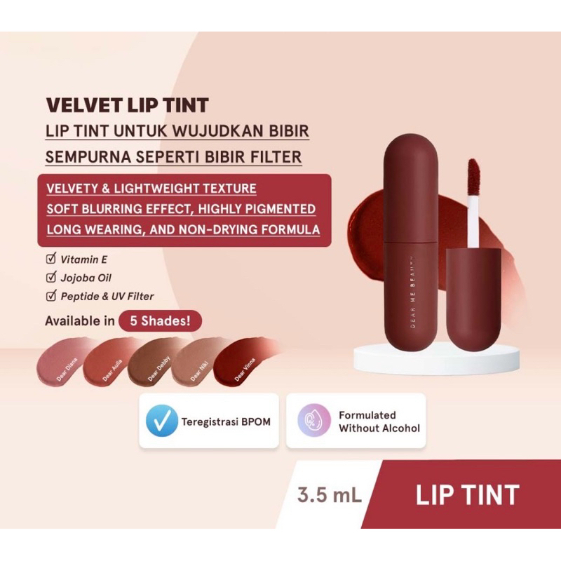 DEAR ME Beauty Velvet Lip Tint Original