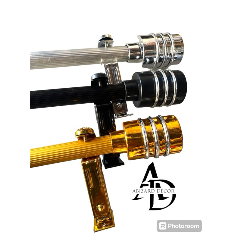 Rell Gorden polos minimalis paket lengkap murah.batang gorden polos.pipa gorden polos.tiang gorden p