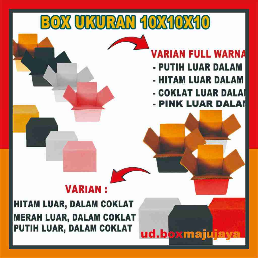 

PAKET 50pcs Box 10x10x10 Cm / Packaging / Kardus/Karton Polos