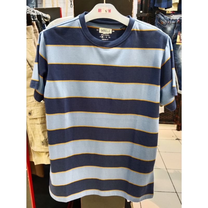 Kaos Gabrielle jeans original mens BBHC326L0224M kaos oblong pria kaos oblong santai kaos pria regul