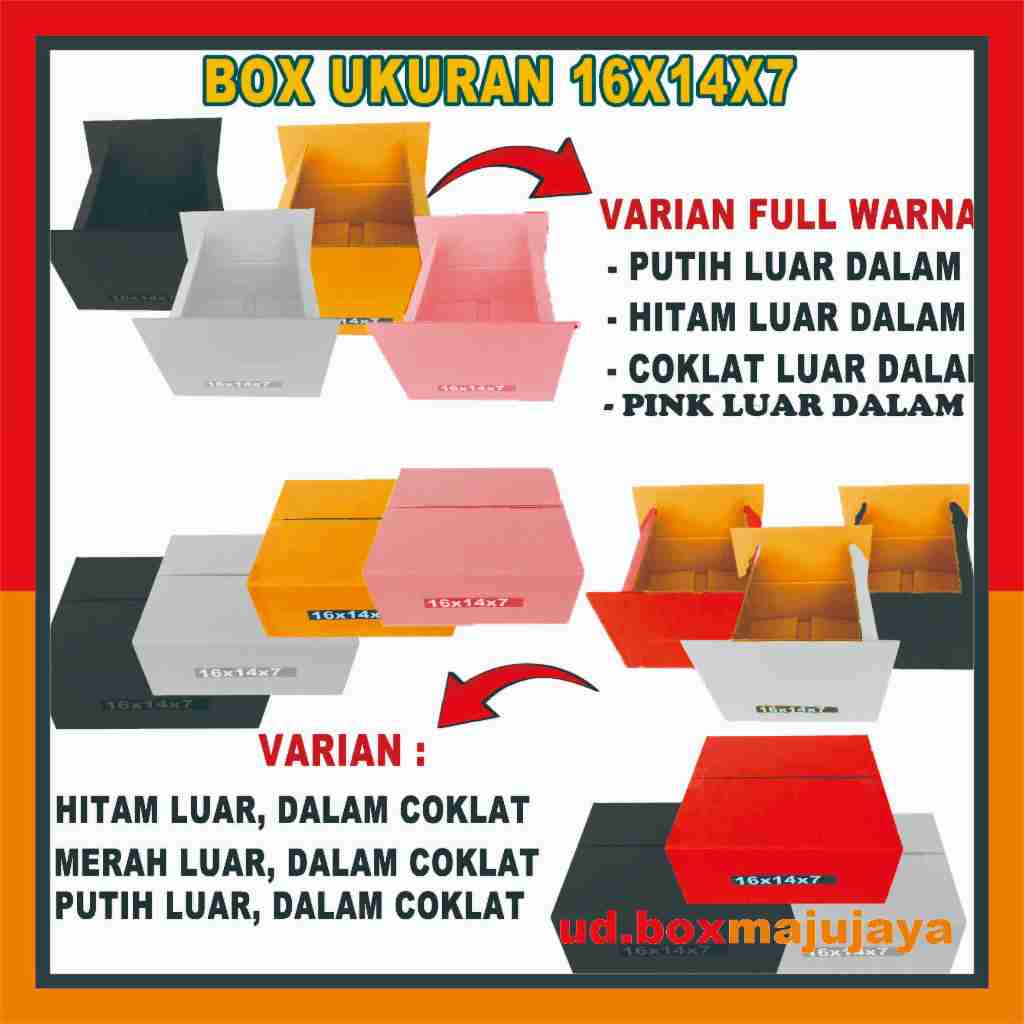 

(PAKET 10 PCS) Box16x14x7 cm/Kardus Packaging/Karton Polos