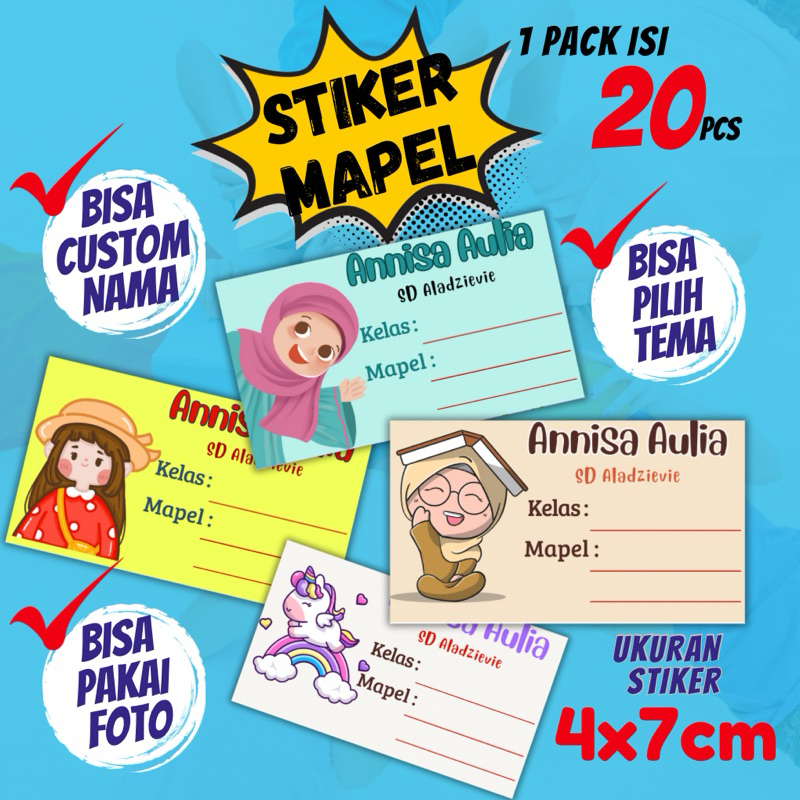 

Stiker Mata Pelajaran Sekolah Isi 20 pc A