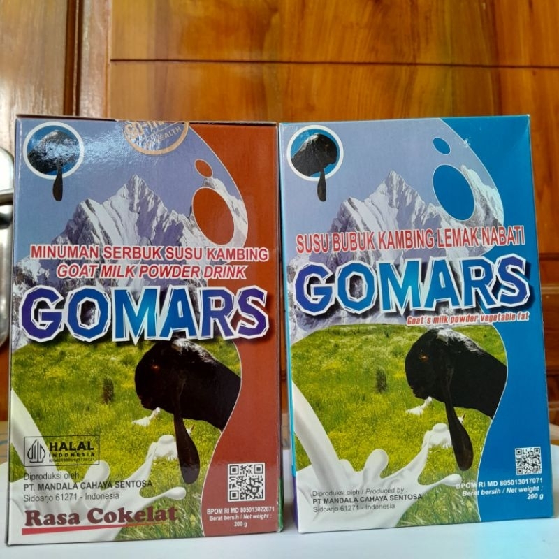 

Gomars Susu Kambing Etawa Bubuk PUTIH & COKLAT