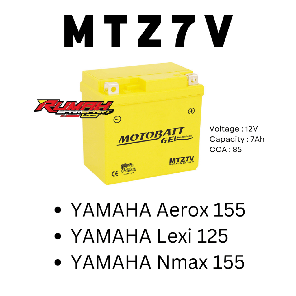 AKI MOTOBATT MTZ7V YAMAHA NMAX OLD AEROX LEXI