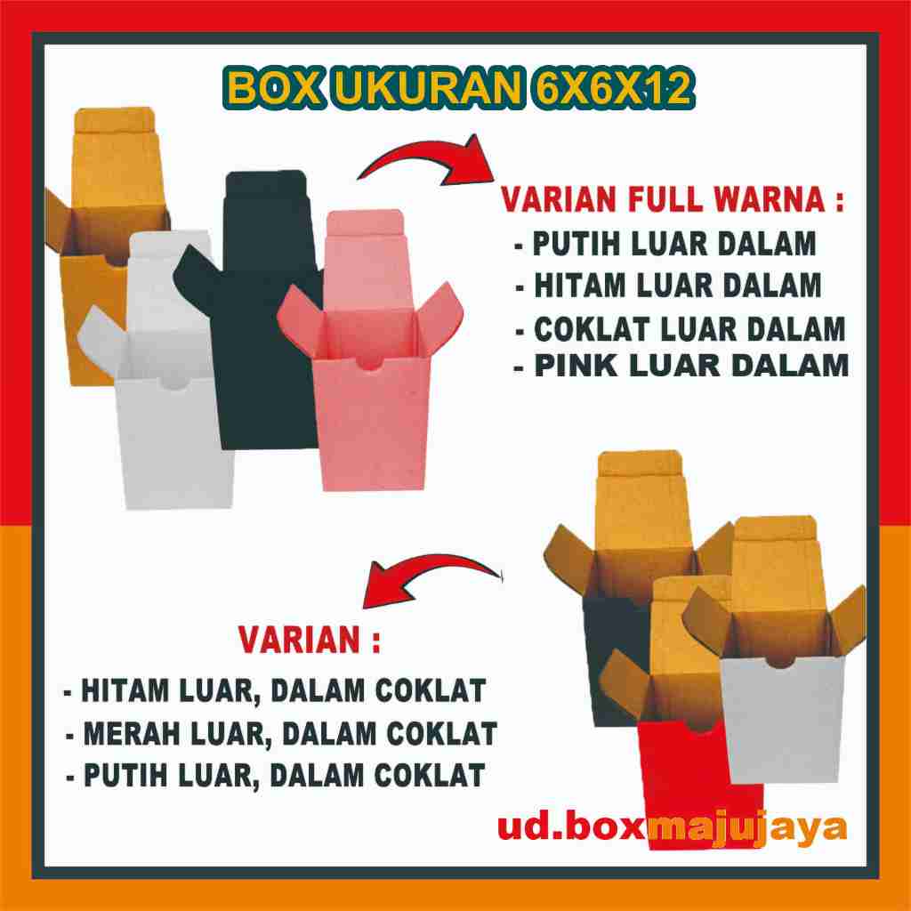 

(PAKET 50 PCS) Kardus 6x6x12 cm / Karton/ Packing Botol Kotak / Box Parfum