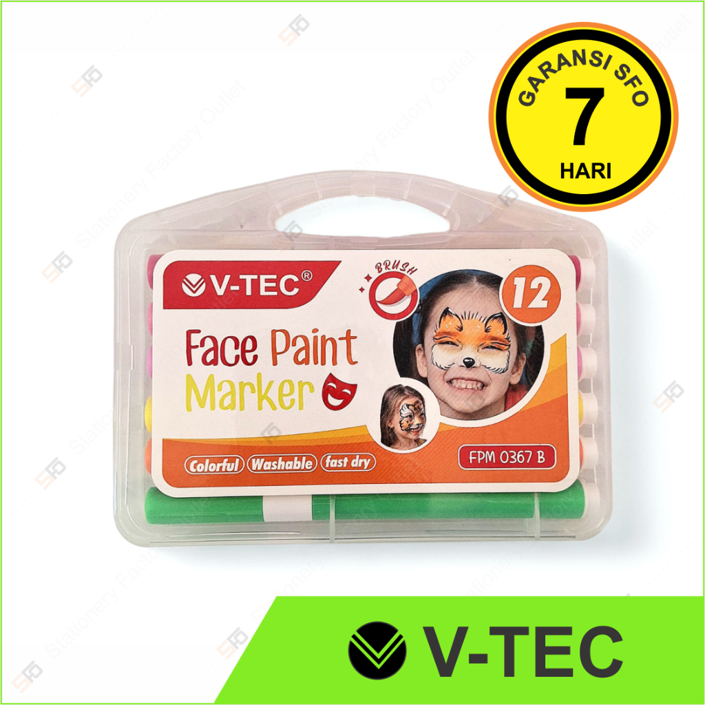 

Cat Lukis Wajah isi 12 - Face Paint Marker FPM 0367 B