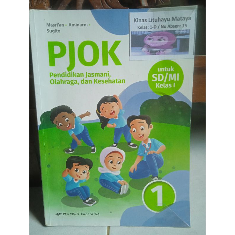 buku paket PJOK untuk SD kelas 1 BEKAS