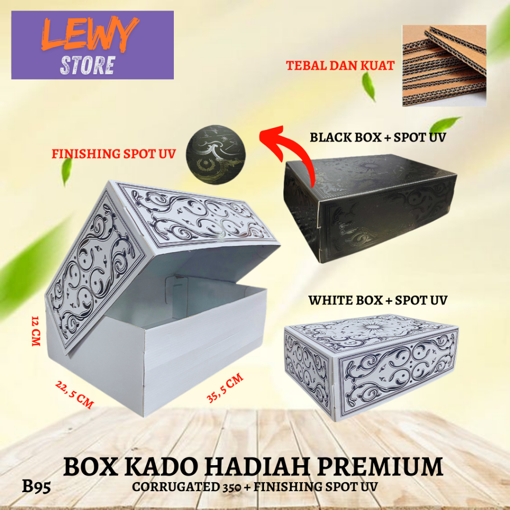 

Box Kado - Kotak Hadiah Jumbo - Box Spot Uv - B95 Kotak Kado Kotak Hadiah Hampers Mukena Sajadah