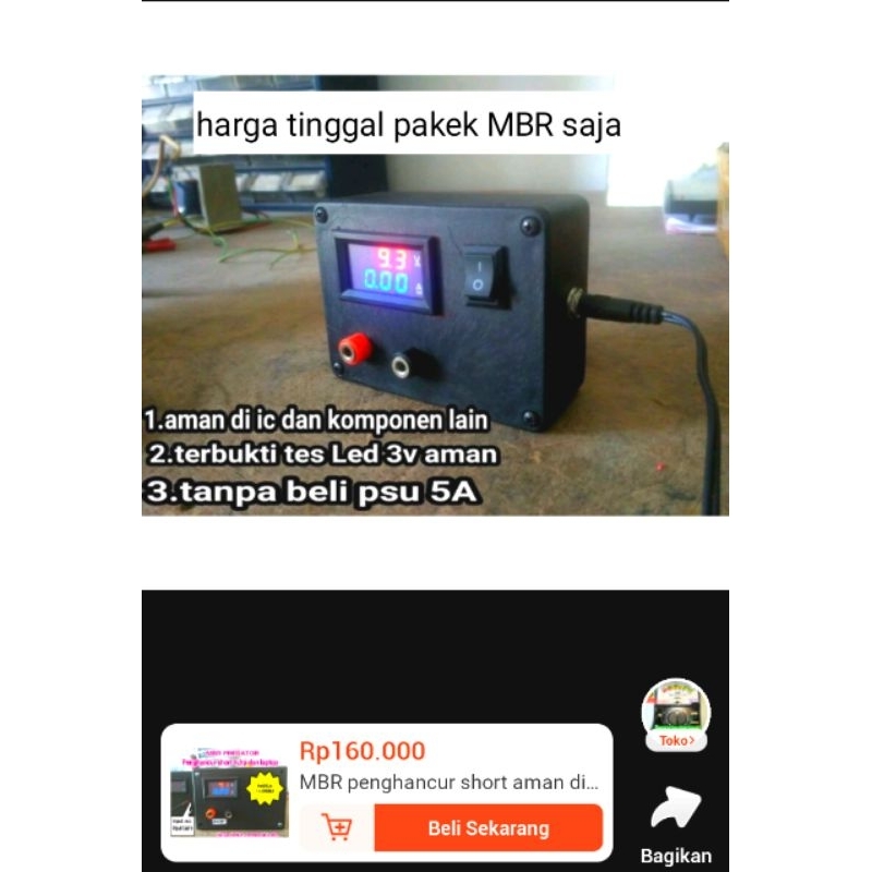 MBR predator presisi tanpa psu(Made Budi teknisi)