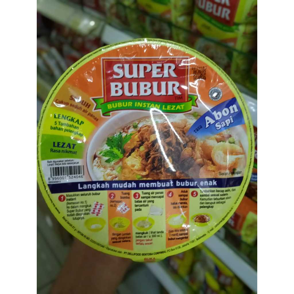 

Superbubur mangkok abon sapi 67 gram