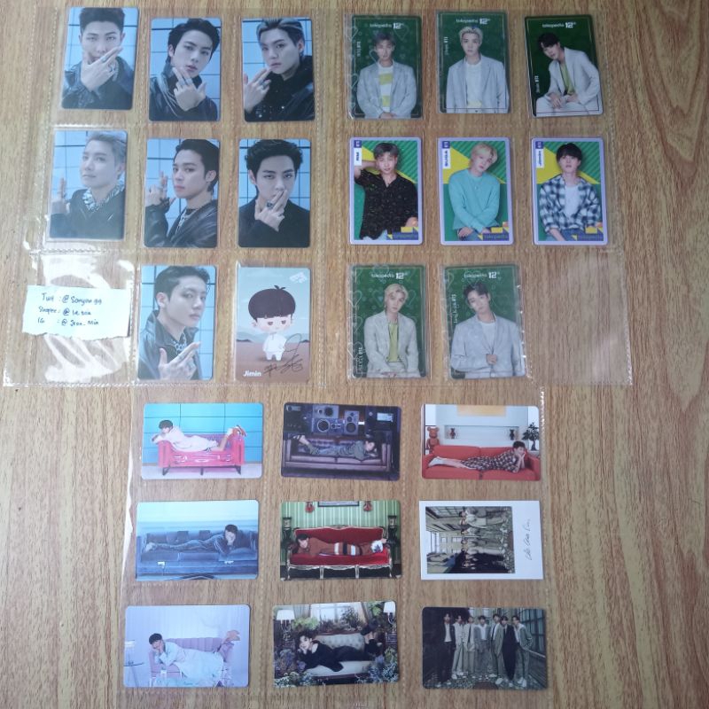 Set Pc BTS Album Proof Standard / BE Deluxe -  Photocard A Official Jungkook Jimin Taehyung J-Hope R