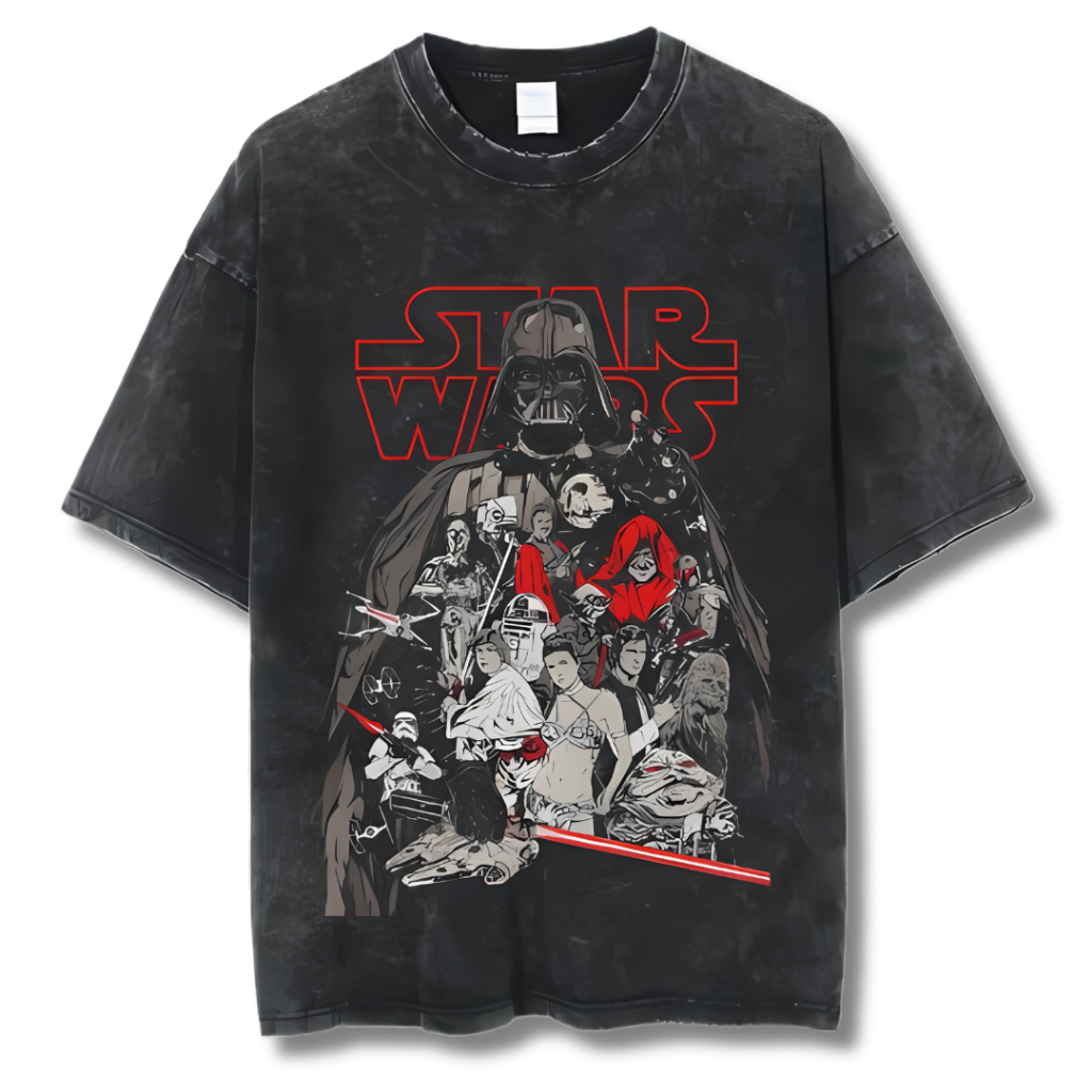 Star Wars Oversized T-Shirt | Stone Wash | Kaos Star Wars | Kaos | Kaos Oversize | Vintage | Atasan