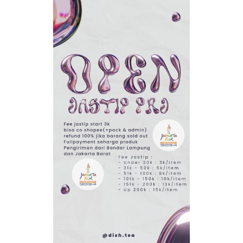 

jastip PRJ kanzler deals a (bunda pei)