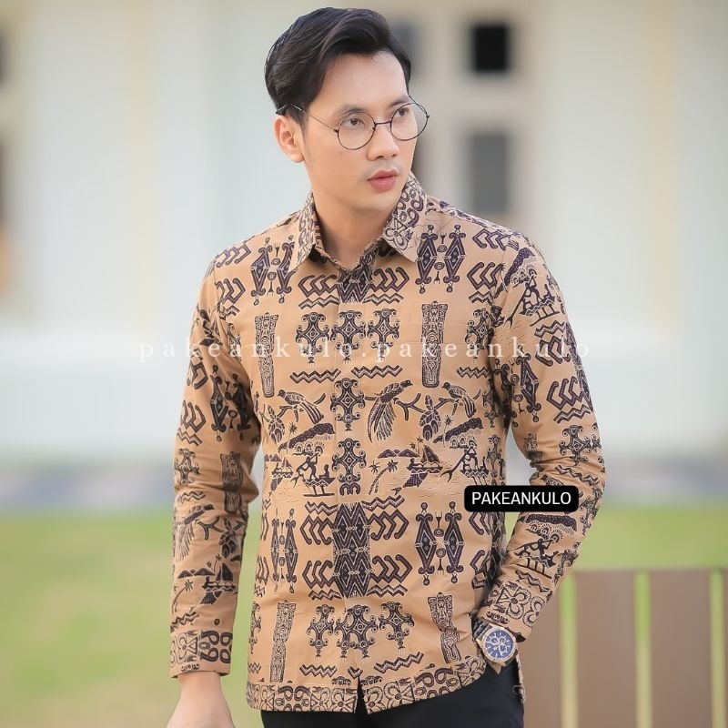 Batik Premium Pria Slimfit BATIK BALIAN Lengan Panjang