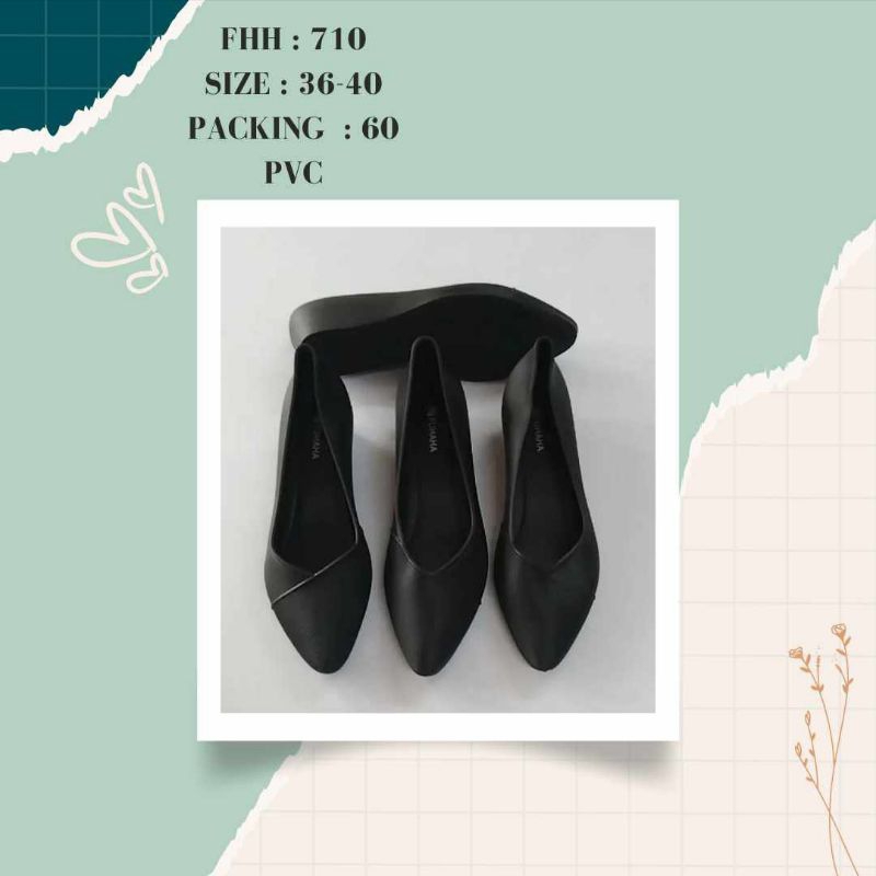 J&R Sepatu Karet Cewek Wedges lentur Karet Jelly Shoes By Fuhaha