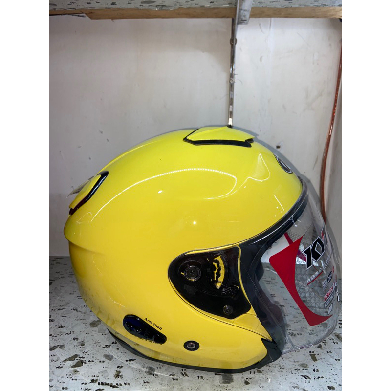 HELM KYT KYOTO R SOLID  POLOS DAN MOTIF,HALF FACE 100% ORIGINAL