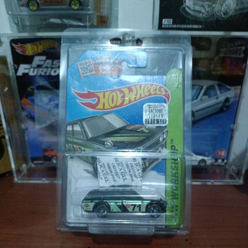 Hot Wheels Datsun Bluebird Wagon 510 Hitam Hijau Kmart Exclusive Factory Sealed