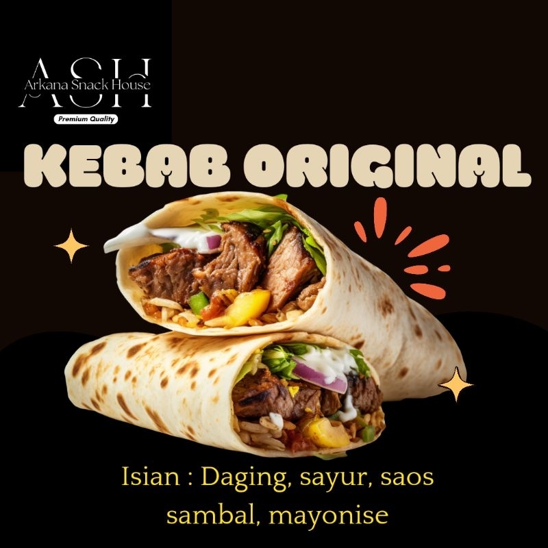 

Kebab Original Frozen isi 5 pcs (Berat ±500 gram)