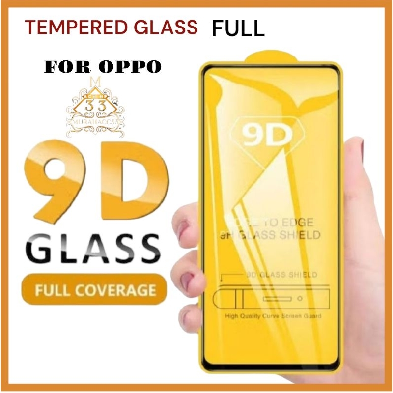 Tempred Glass Full List 9D Type Oppo A31 2020 A37 A59 2023 A60 2024 A91 K3 K5 k10