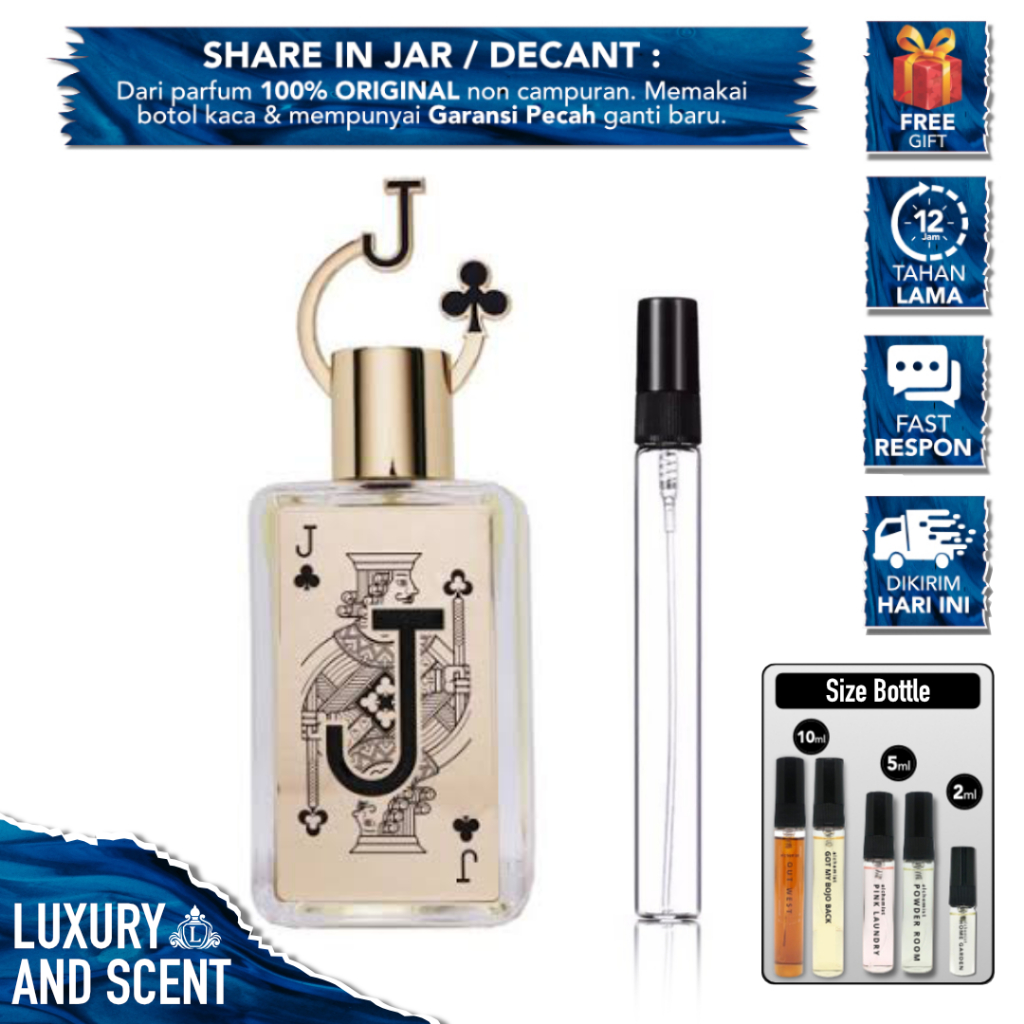 DECANT PARFUM FRAGRANCE WORLD JACK OF CLUBS Share In Bottle Jar 2/5/10ML Travel Size FW France Extra