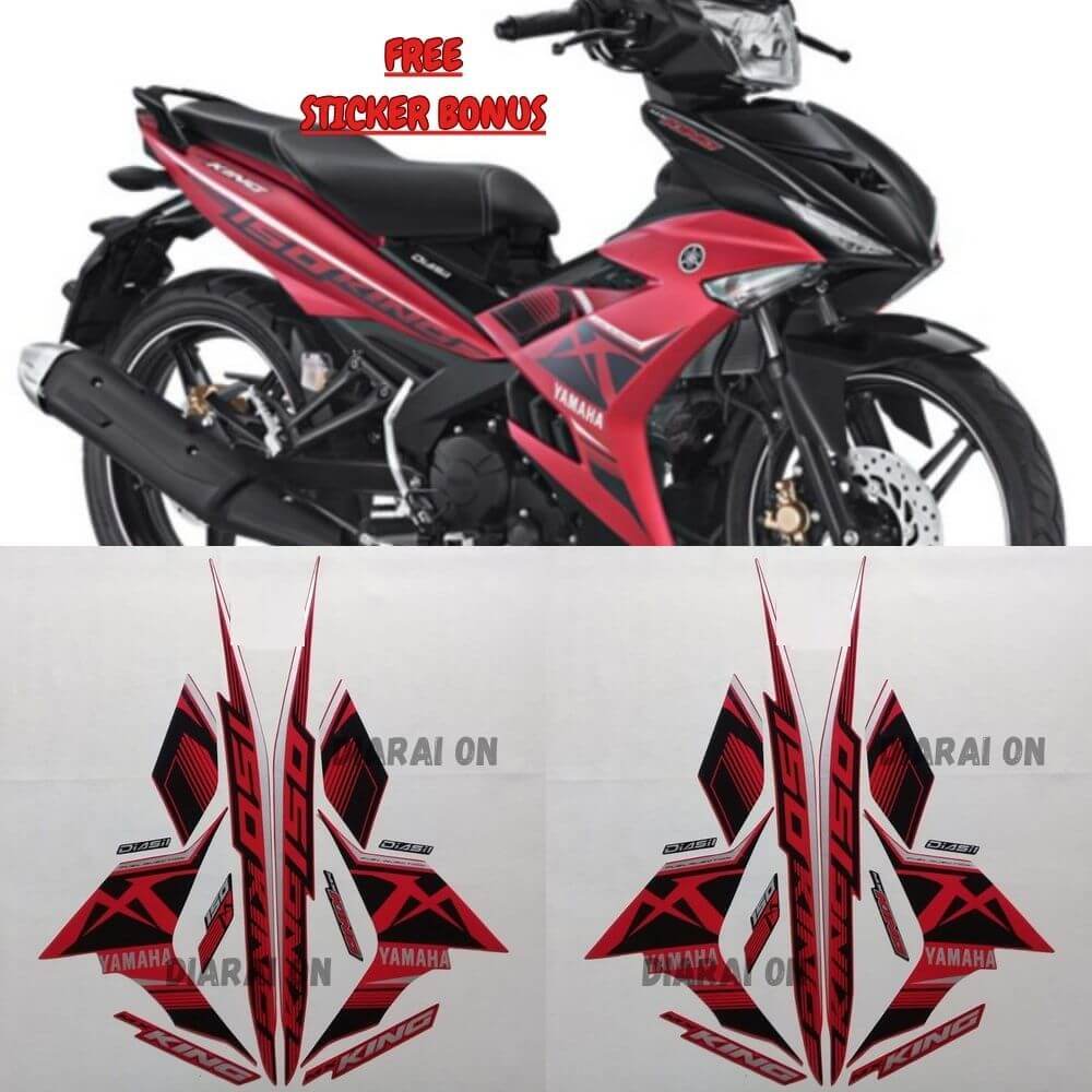 Striping Stiker Yamaha Mx King 2017 2018 - Mx King 150 Merah Murah