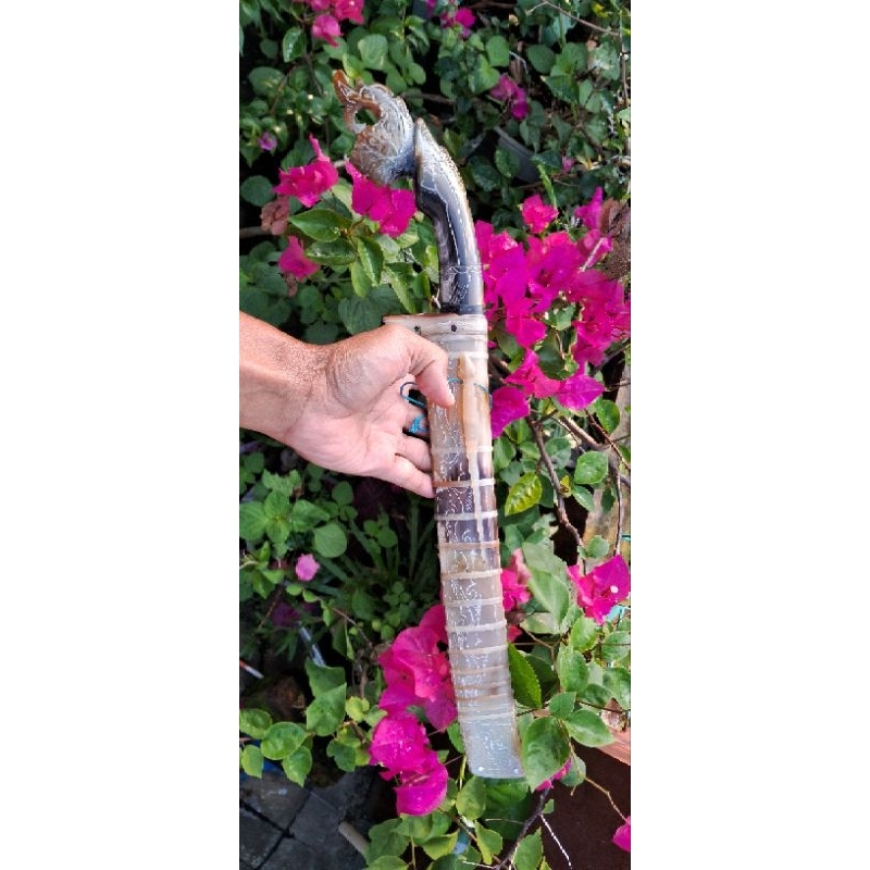 GOLOK UKIRAN GATOTGACA FULL TANDUK BULE MURAH