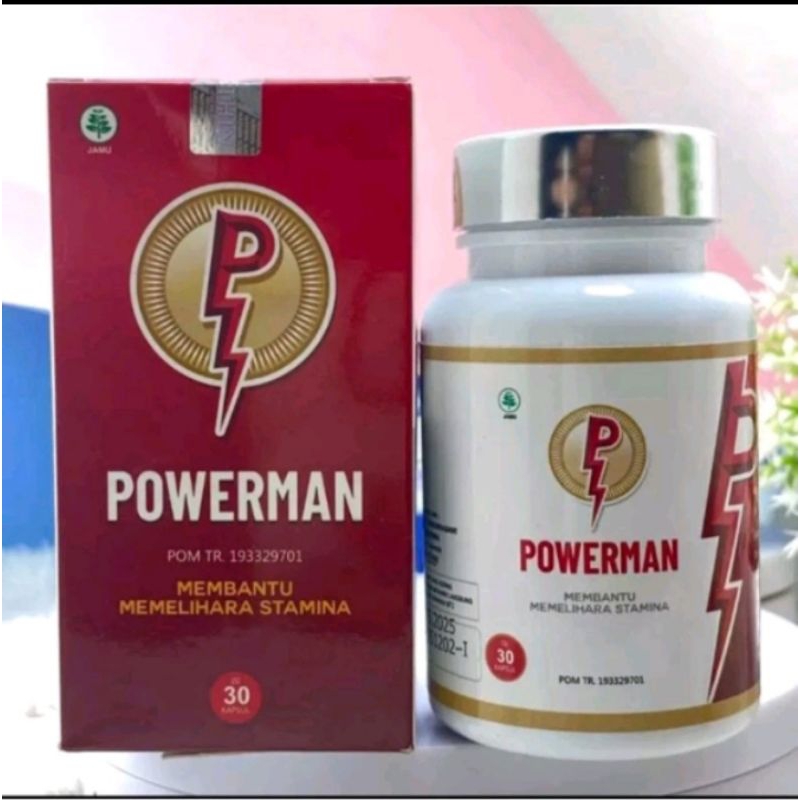 POWERMAN ORIGINAL HERBAL SUPLEMEN OBAT KUAT PRIA BPOM