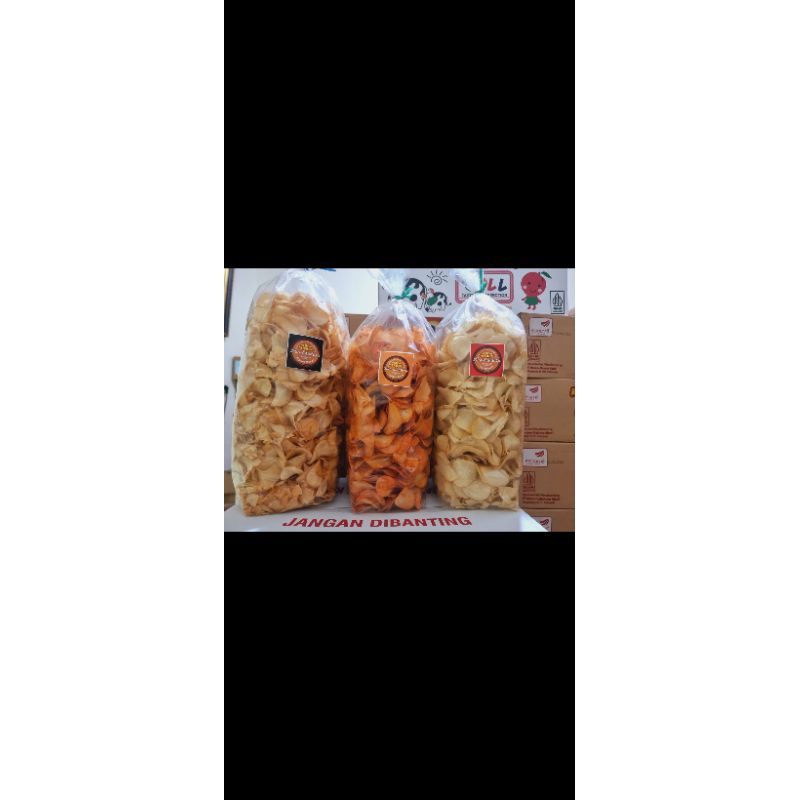

Singkong DS 1kg varian jagung manis ,ayam bawang & pedas cikruh