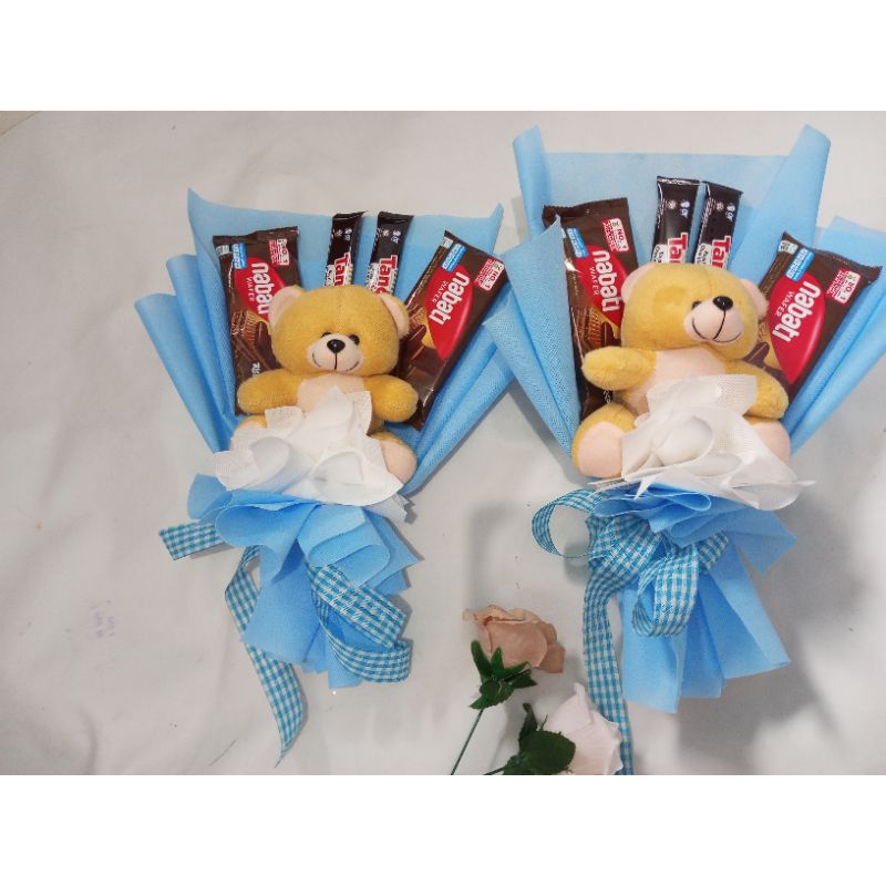 BUKET BONEKA SNACK / BUKET LUCU / BULET BONEKA / BUKET WISUDA