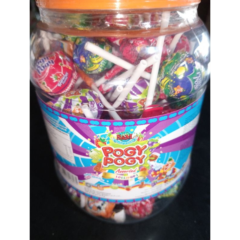 

Permen lolipop pogi toples isi 60