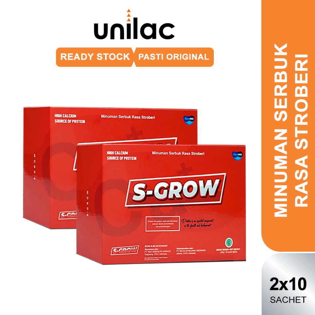 SGROW Susu Peninggi Badan Terbaik Untuk Remaja Dan Dewasa 2 Box - S GROW Peninggi Badan S-GROW