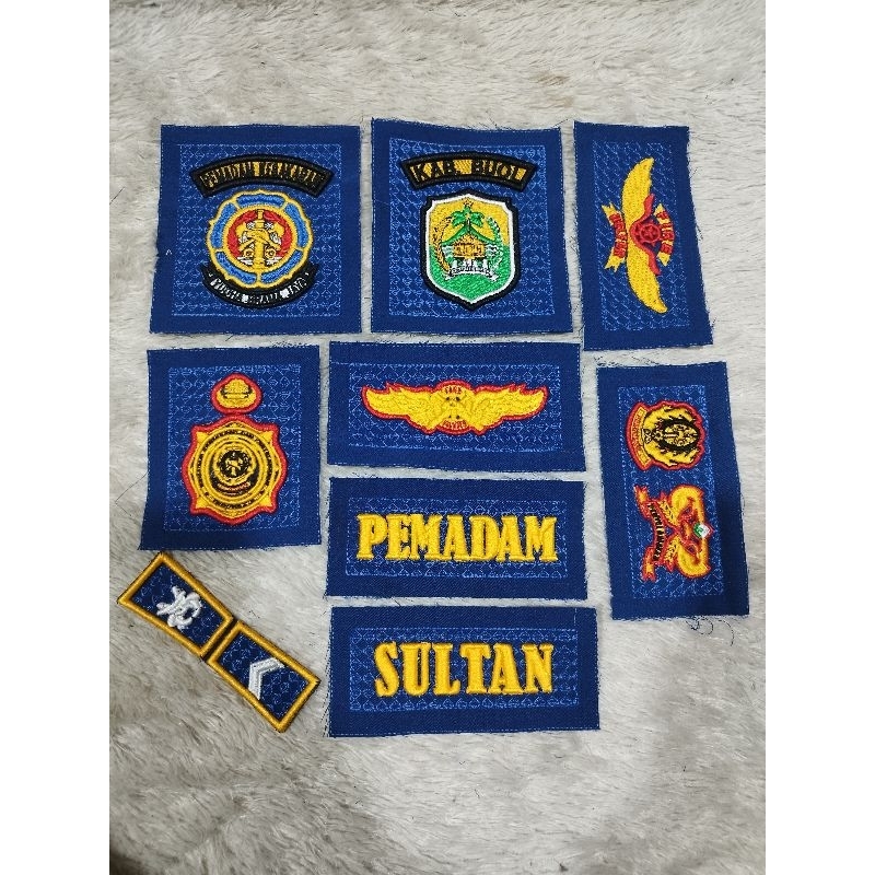 emblem motif Damkar mantul 3D