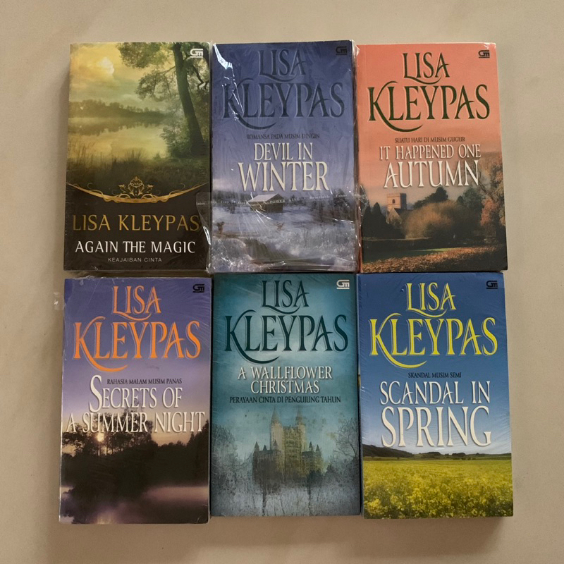 Set Novel Seri Wallflowers by Lisa Kleypas (6 Buku) SEGEL - Scandal in Spring, It happened in Autumn