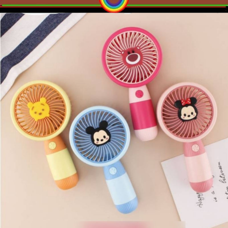 KIPAS ANGIN LOTSO POOH MIKI | MIKEY MOUSE | MINI MOUSE | POOH | LOTSO | MINI USB FAN | PORTABLE FAN 