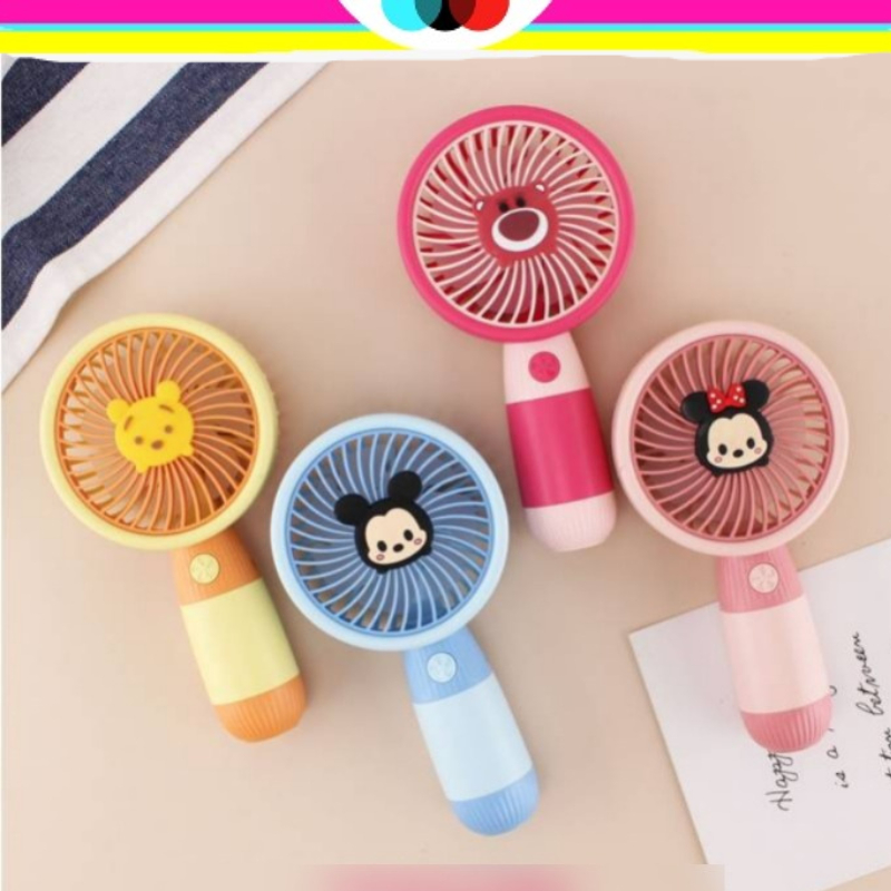 KIPAS ANGIN LOTSO POOH MIKI | MIKEY MOUSE | MINI MOUSE | POOH | LOTSO | MINI USB FAN | PORTABLE FAN 