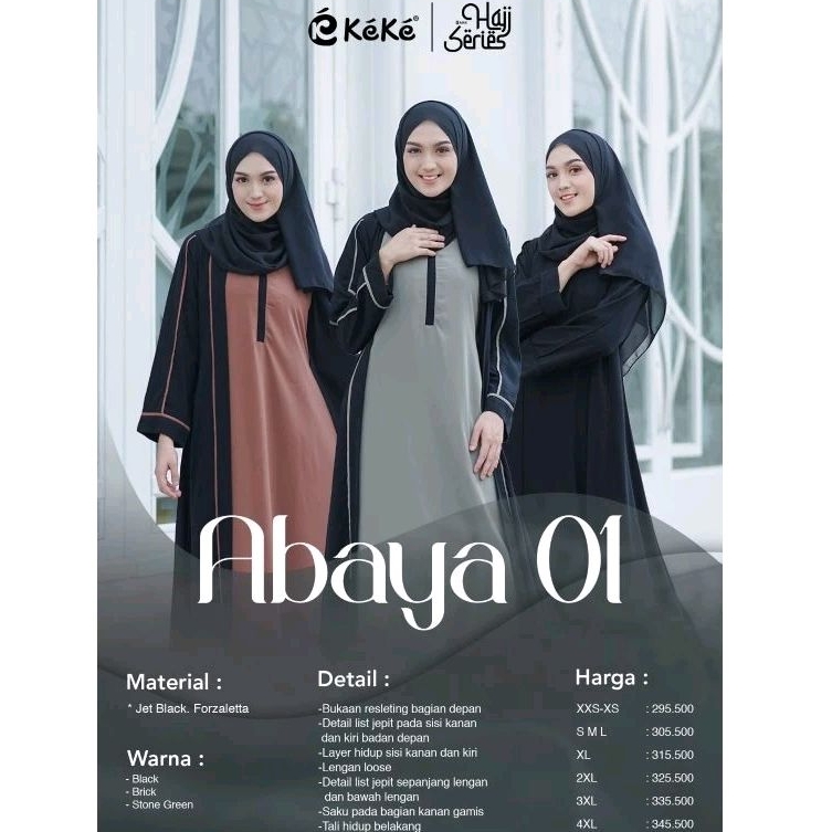 GAMIS KEKE ABAYA 01- DRESS KEKEBUSANA MUSLIM - SPILL RACUN SHOPEE - OOTD HIJAB