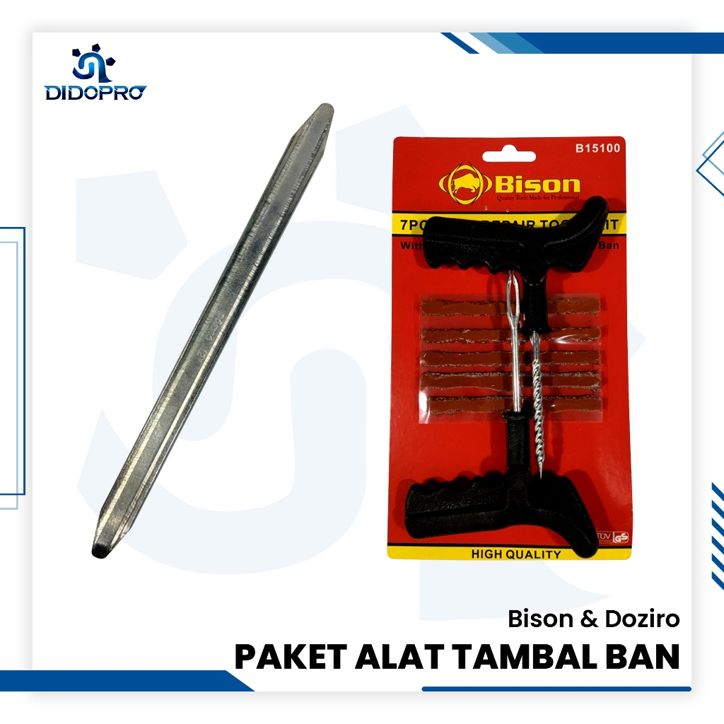PAKET HEMAT Alat Tambal Ban Tubles Motor Mobil + Congkelan Ban Jugil Ban Murah