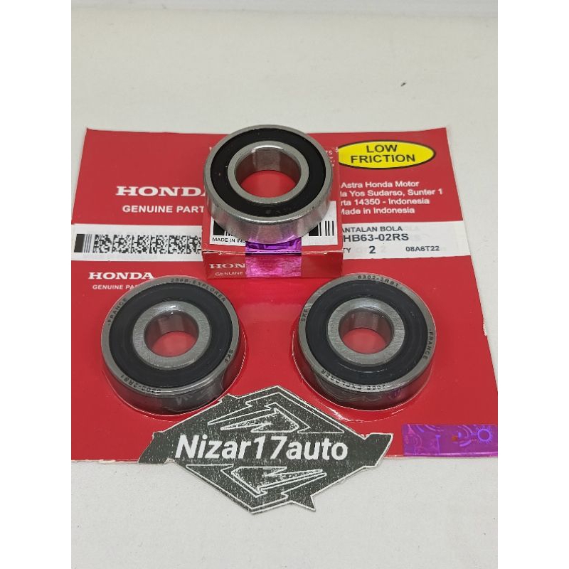 BEARING RODA BELAKANG+NAP HONDA CB 150R CBR 150 VERZA MEGA PRO NEW