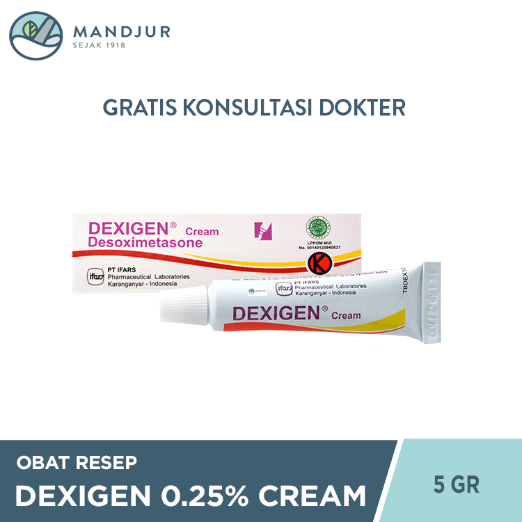 DEXIGEN 0.25% CREAM 1 TUBE @ 5 G