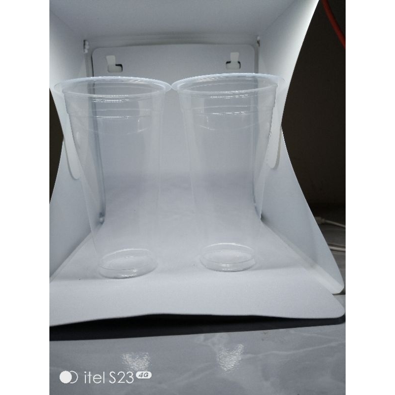 sablon gelas cup 18oz 22oz slim 2 warna merk hok