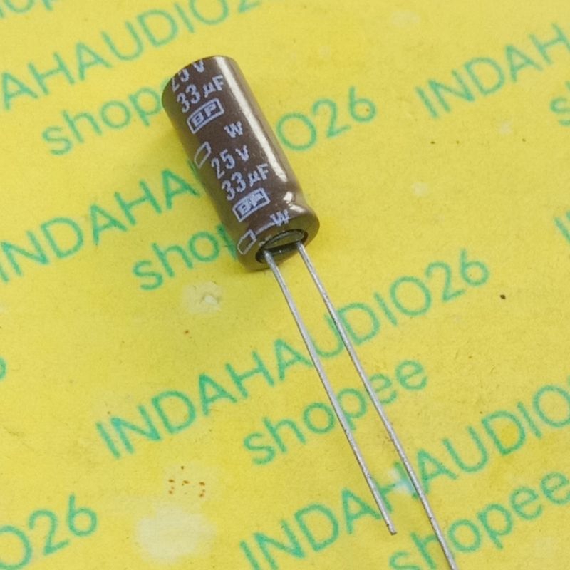 bipolar 33uf 25v d6x15mm elko BP elco np nonpolar 33uf