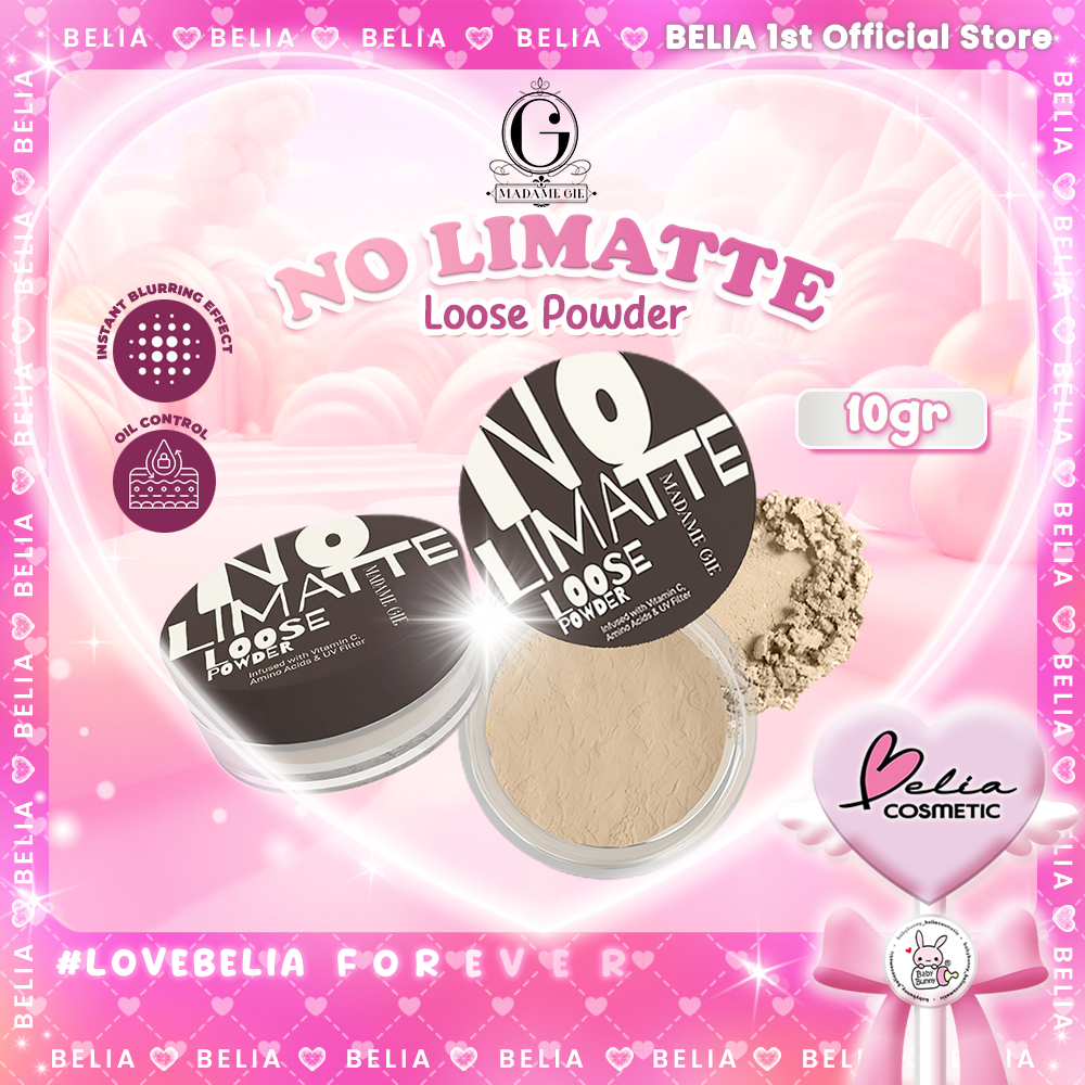 ❤ BELIA ❤ MADAME GIE No Limatte Loose Powder | Bedak Tabur | Soft Matte Finish