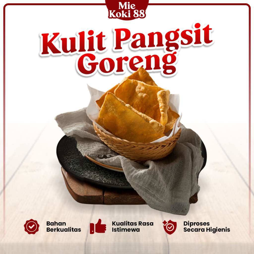 

Kulit Pangsit Goreng Ala GM Mentah Perkilo Bahan Untuk Siomay Dimsum Fresh Halal Higienis