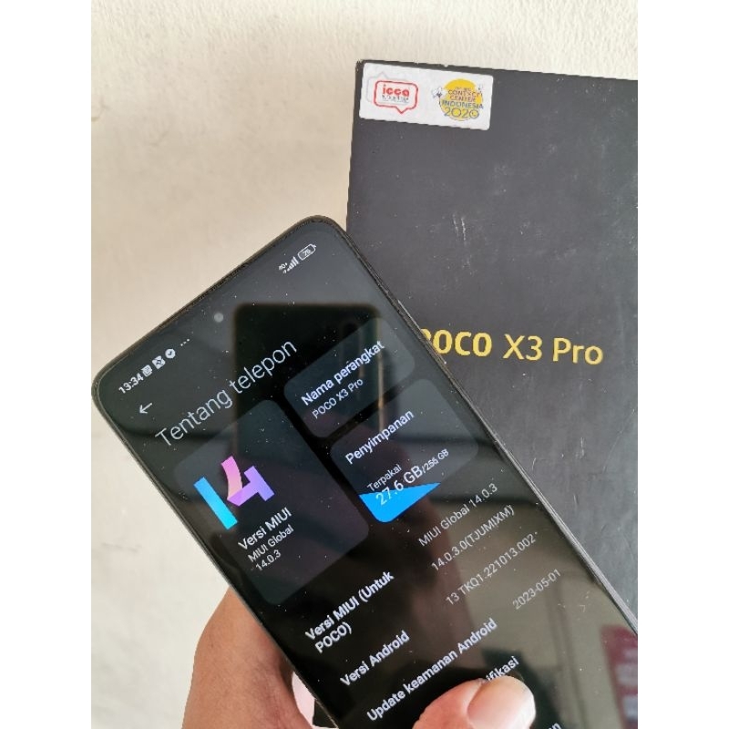 MESIN POCO X3PRO 256GB NORMAL FULSET KAMERA
