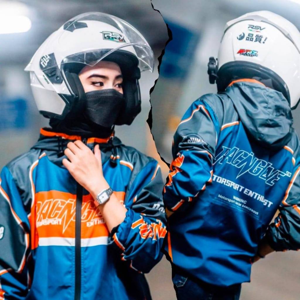 JAKET RACING Line Printing
