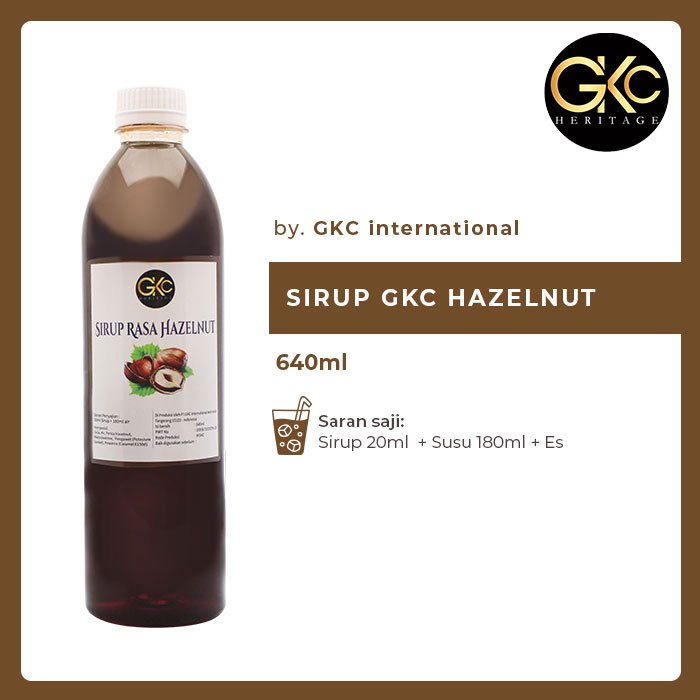 

GKC Heritage - Minuman Sirup Hazelnut/ Hazelnut Syrup HALAL 640 ml