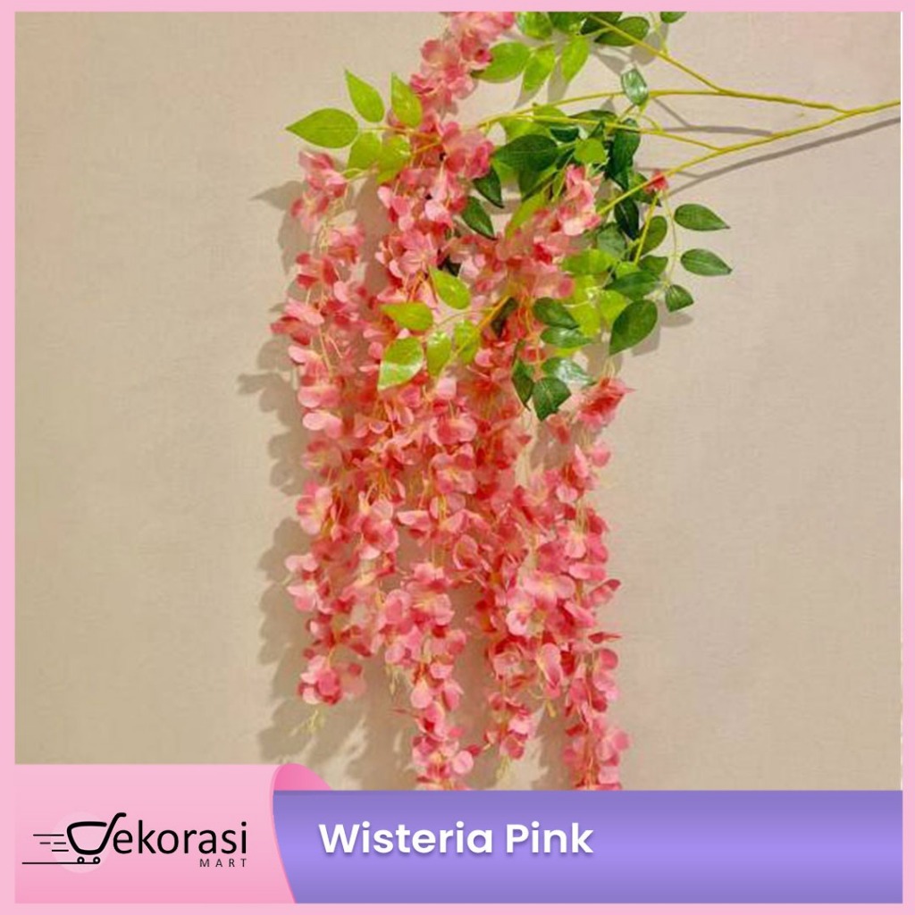 Wisteria/wisteria pink/wisteria putih/Bunga palsu / Bunga Artifisial